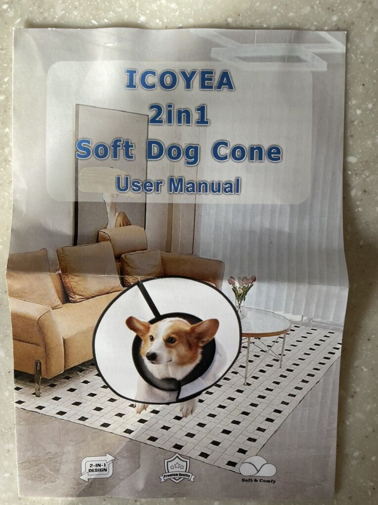 ICOYEA 2-1  Soft Dog Cone
