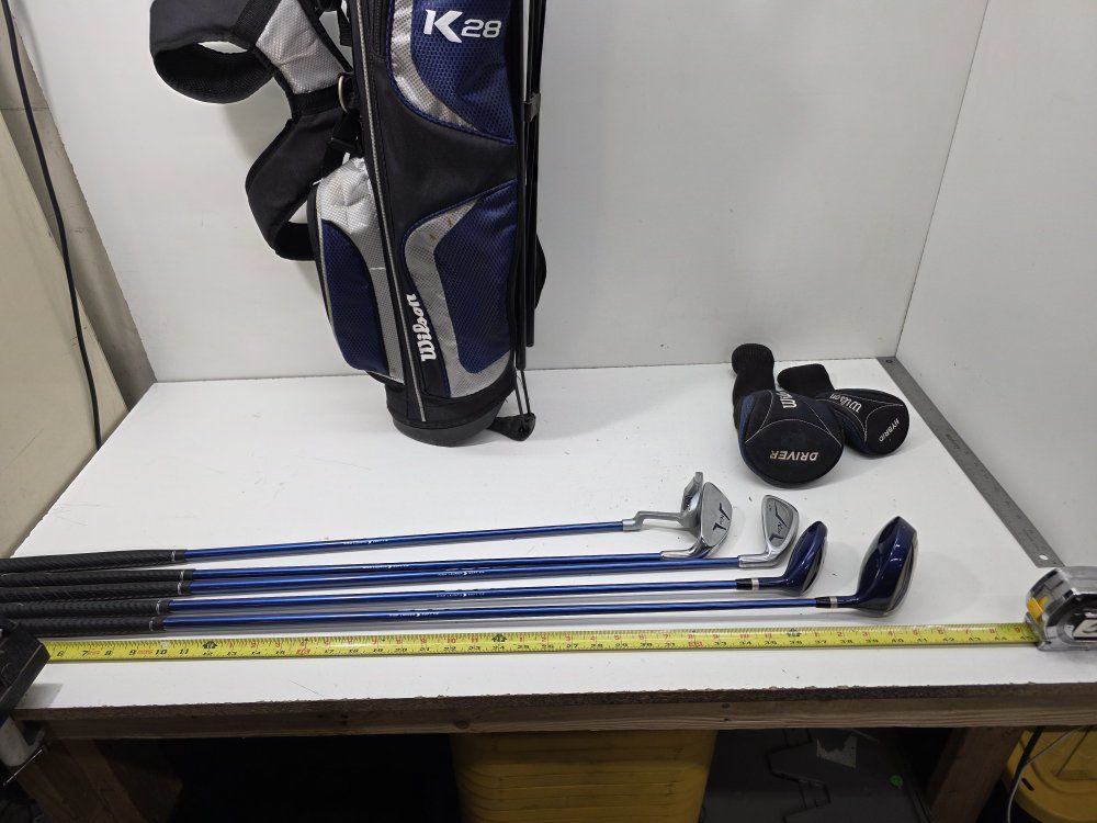 Wilson K28 Complete youth Golf Club Set with Stand Bag and Headcovers Right Hand