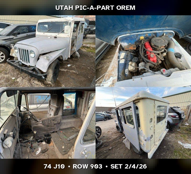 1974 Jeep J10 Parts - UTPAP Orem