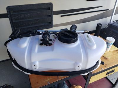 15 Gallon Portable White Water Tank with Electric Pump - Perfect for RV, Camping & Outdoor Use
