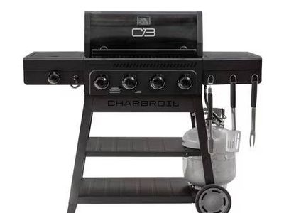 Char-Broil 4-Burner Gas Grill with Side Burner