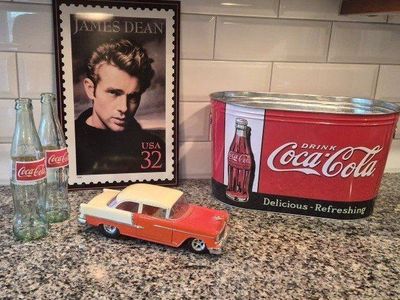 James Dean Sign, 1957 Chevy Bel Air Die-cast Car Decor Set