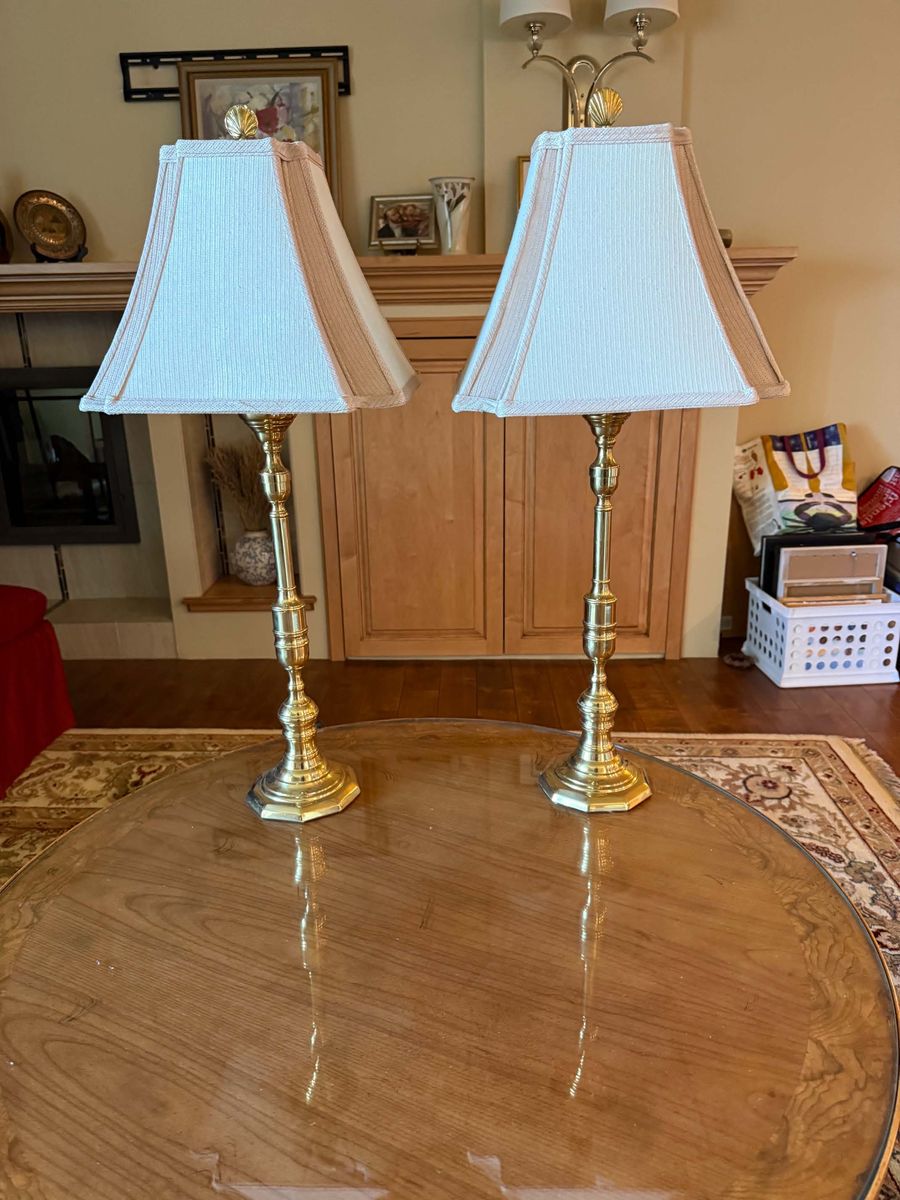 Brass End Table Lamps