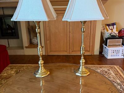 Brass End Table Lamps