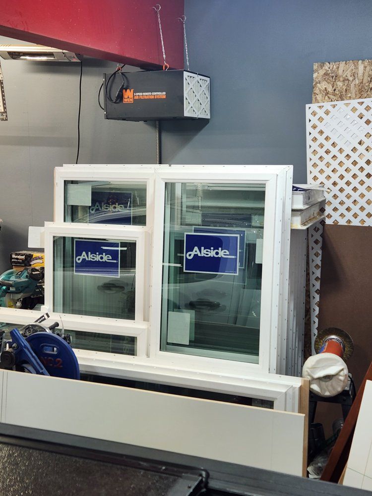 (2) 24x72 alside picture windows
