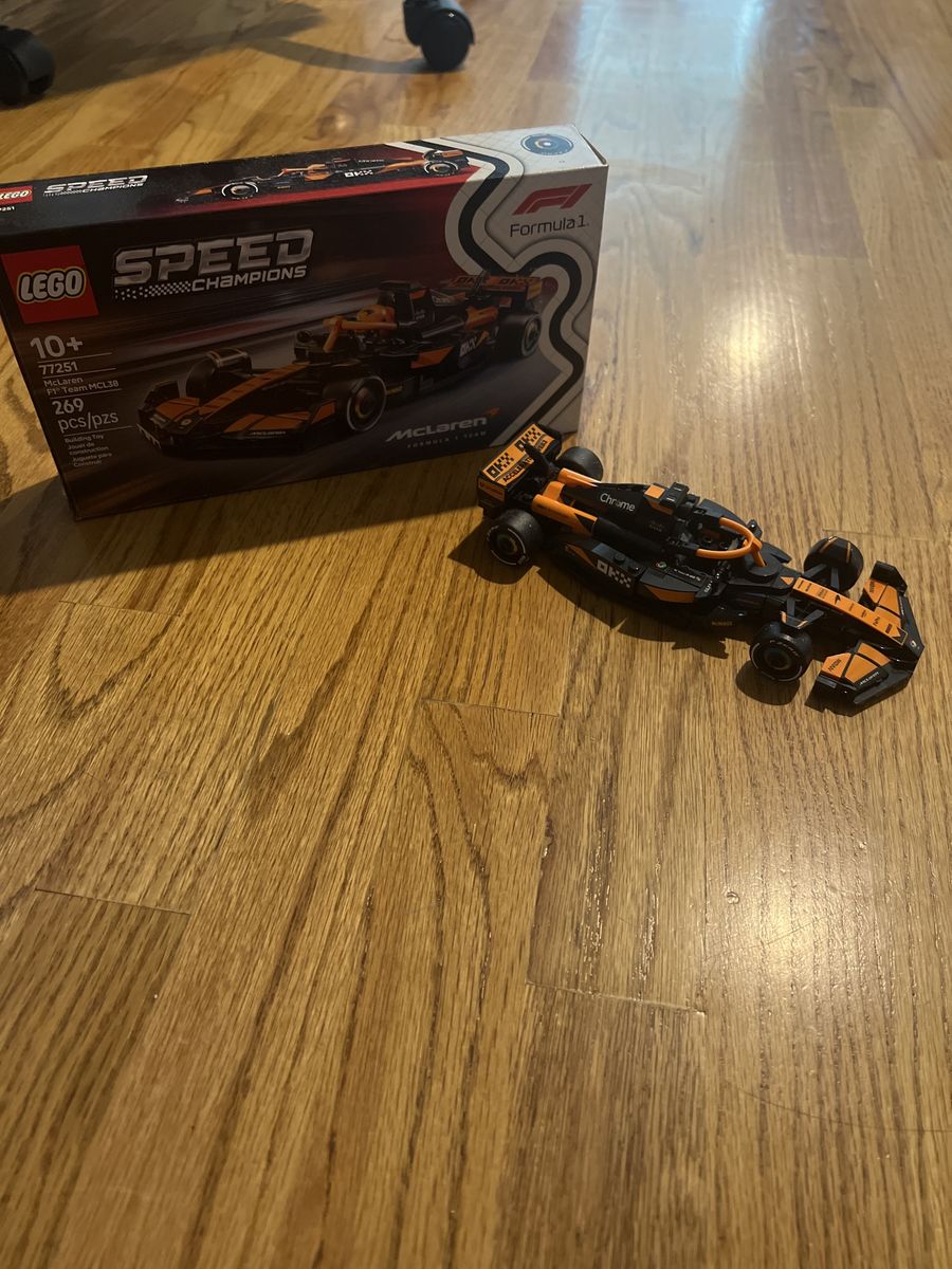 LEGO Speed Champions 77251 McLaren F1 Team MCL38 Race Car Building Set 269 Pieces Ages 10+