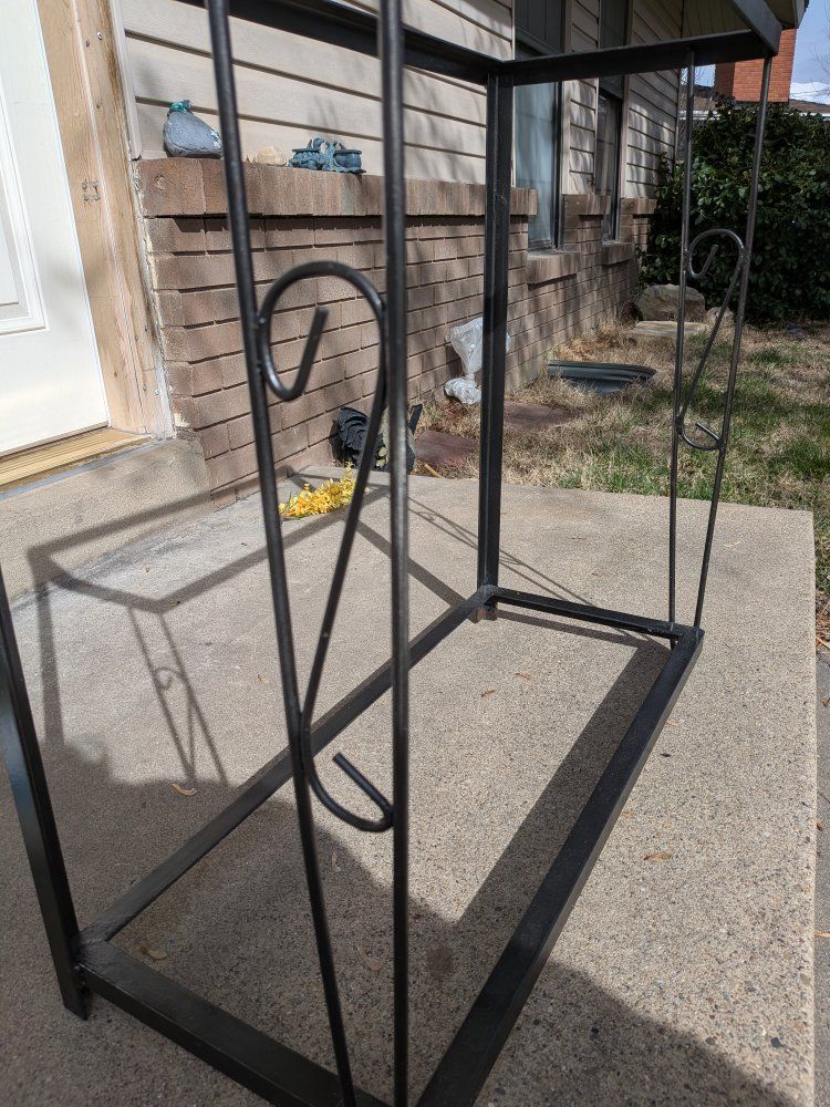 iron fish tank stand