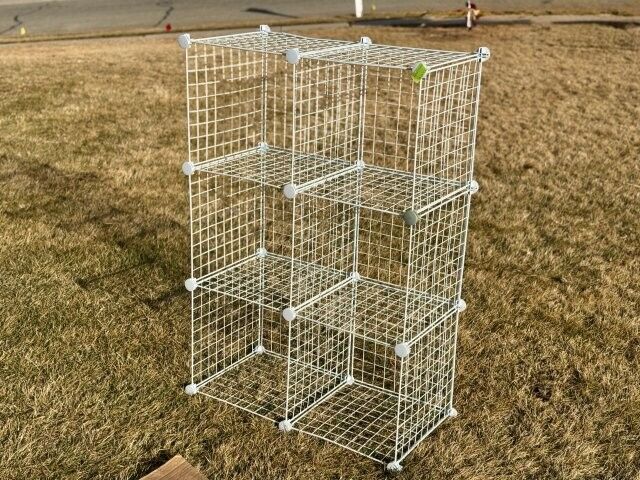 6-Cube Modular Wire Shelving