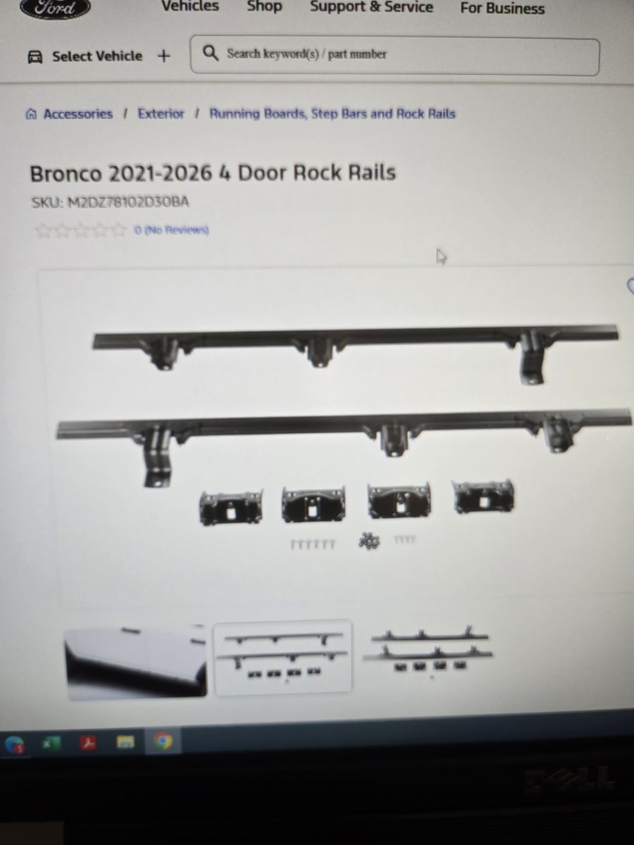 Bronco 2021-2026 4 Door Rock Rails