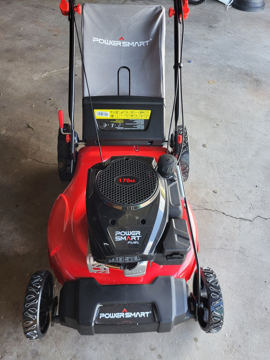 POWER SMART 170cc Gas Powered self propelled Mower, 21-inch, 3-in-1, with Grass Catcher