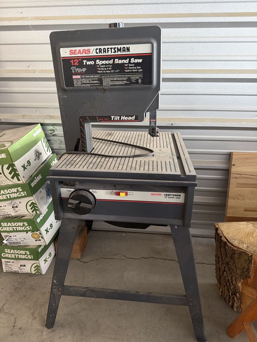 Craftsman 12” Tilt Head Band Saw with Stand
