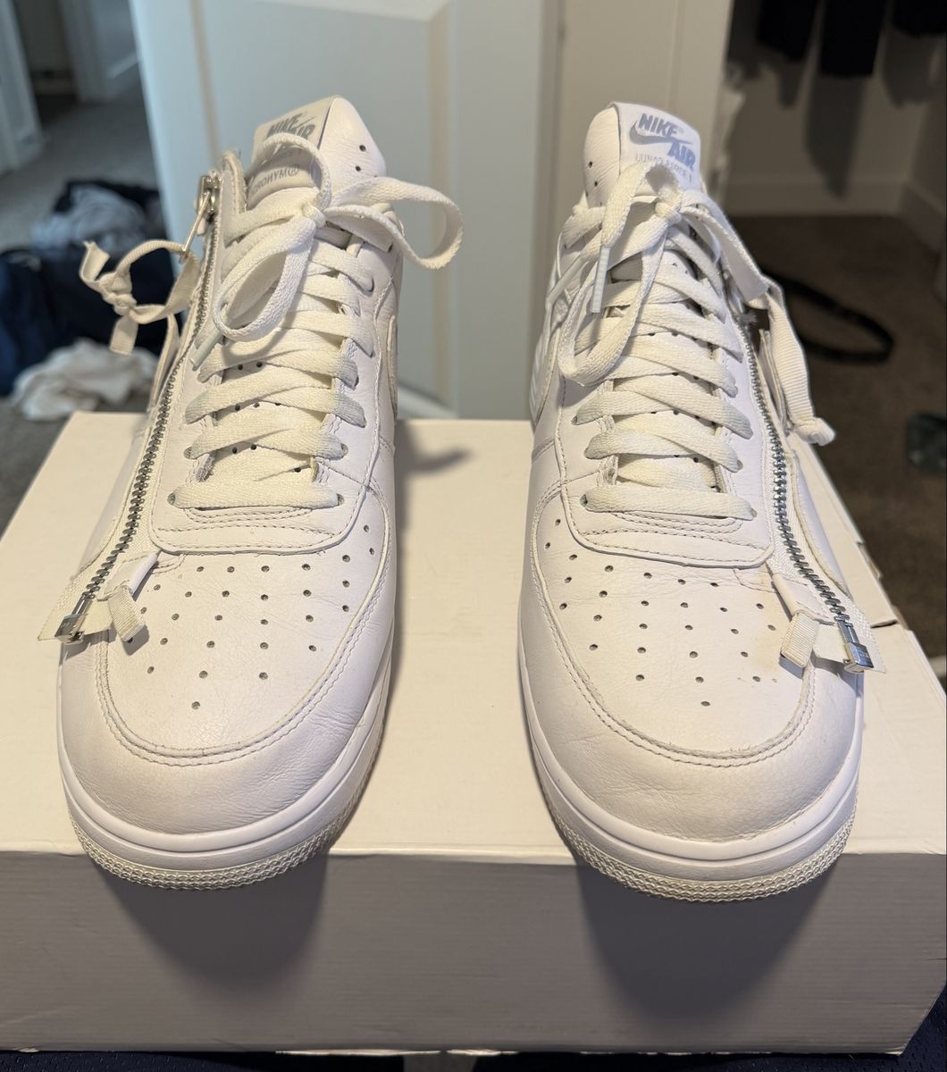 Nike Lunar Force 1 x Acronym '17 White Sneakers Size 11 AJ6247-100