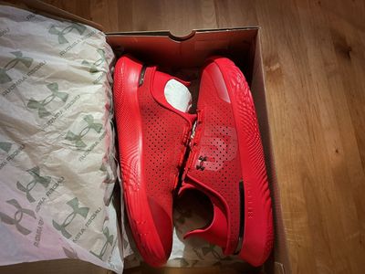Brand New Under Armour Shoes – University of Utah Edition - Red, Size 10.5
