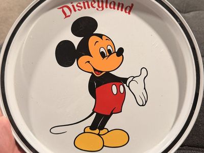 Vintage Disneyland Mickey Mouse Plate