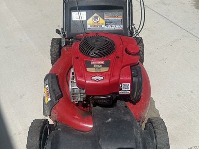Craftsman 6.5hp Briggs & Stratton Gas Powered Push Lawn Mower - Red, w/ Grass Bag