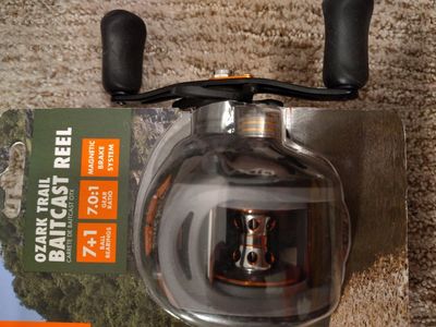 Ozark Trail Baitcast Reel 7.0:1 Gear Ratio 7+1 Ball Bearings New