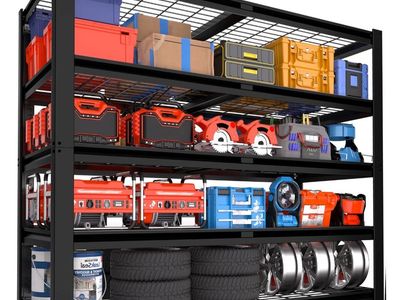 Storage Shelves 2500LBS Metal Wire Shelving Units Garage Storage Rack 48"W x 24"D x 72"H