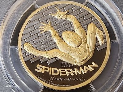 Marvel Spider-Man Homecoming 1 oz .999 Gold Coin with Stan Lee Signature Slabbed by PCGS