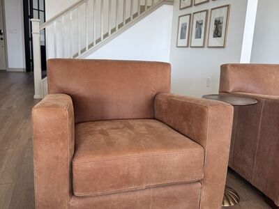 Pottery Barn Ashby Leather Chairs