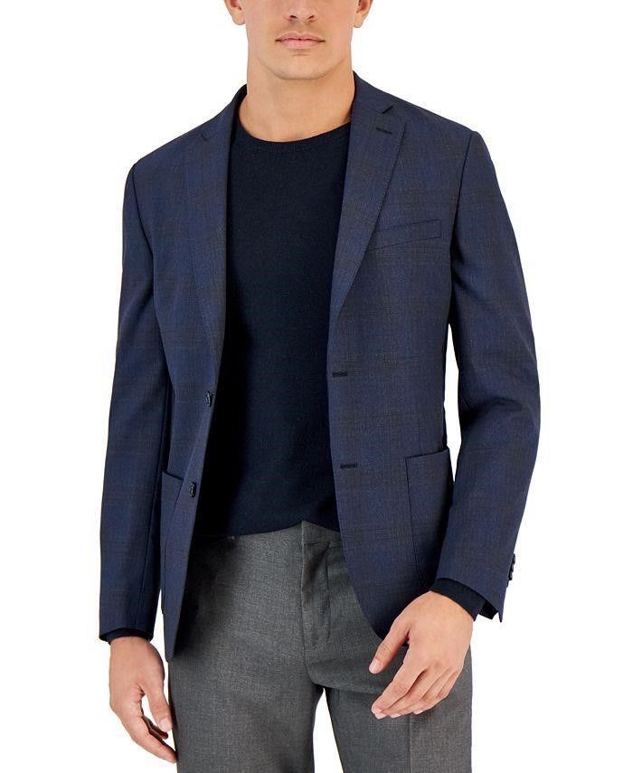 Bar III Men's Slim Fit Blazer Blue 46L