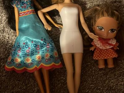 Assorted Fashion Dolls Lot of 3 - Disney Elena of Avalor, Barbie, & Small Doll
