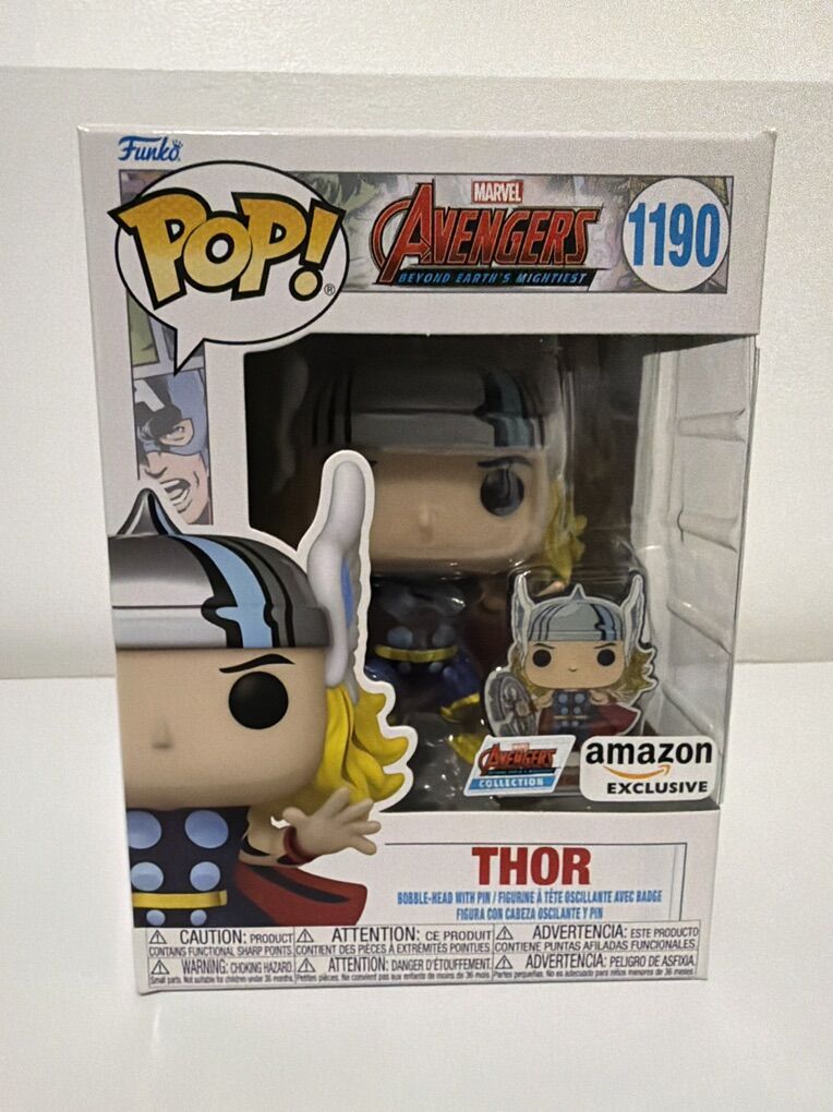 Funko Pop! Marvel Avengers THOR with Pin #1190