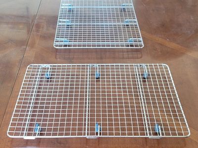 2 New Pampered Chef Half Replacement Cooling or Baking Rack Brilliance Non-Stick Bakeware