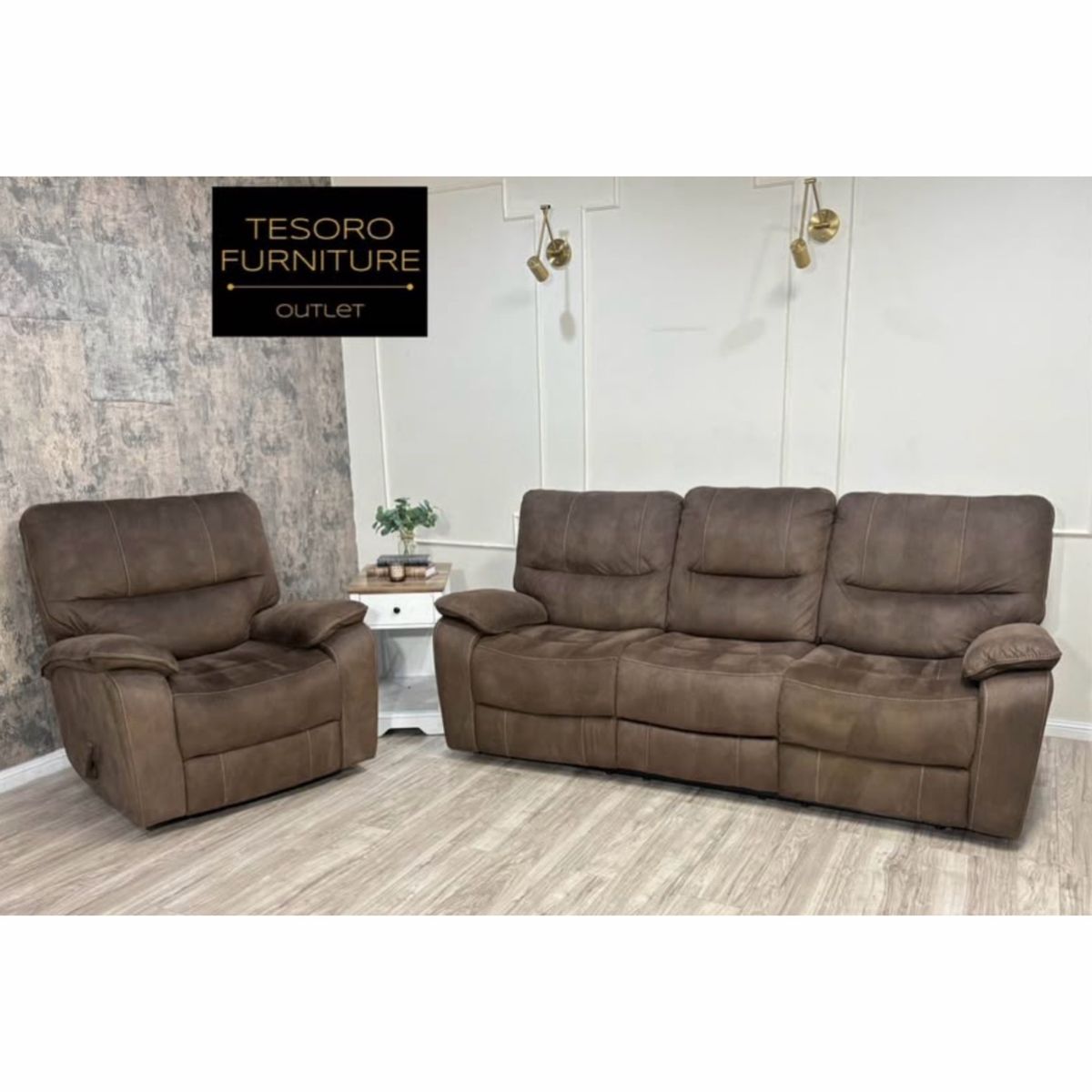 HENLEY UPHOLSTERY RECLINER SOFA SET WE OFFER DELIVERY
