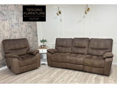 HENLEY UPHOLSTERY RECLINER SOFA SET WE OFFER DELIVERY