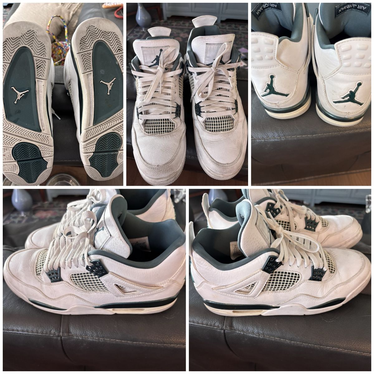 Nike Air Jordan 4 Retro Oxidized Green Size 11 Box Included