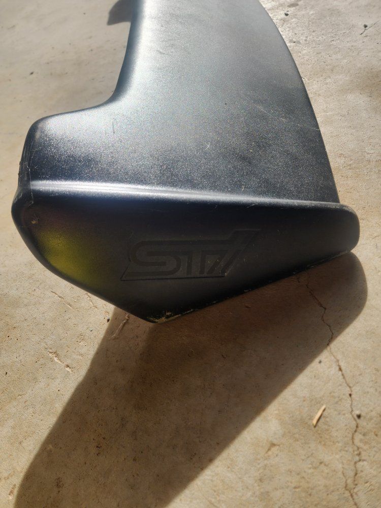 Subaru Impreza WRX STI Rear Trunk Spoiler Wing Black