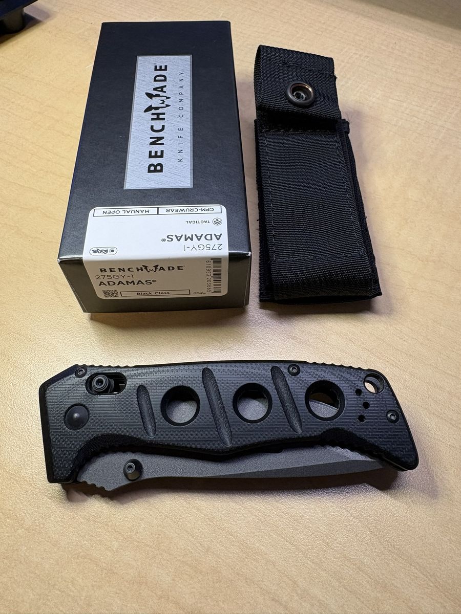 Benchmade Adamas AXIS Lock Knife Black G-10(Full size)