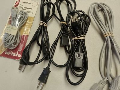 PC power cables and Audio Y cable