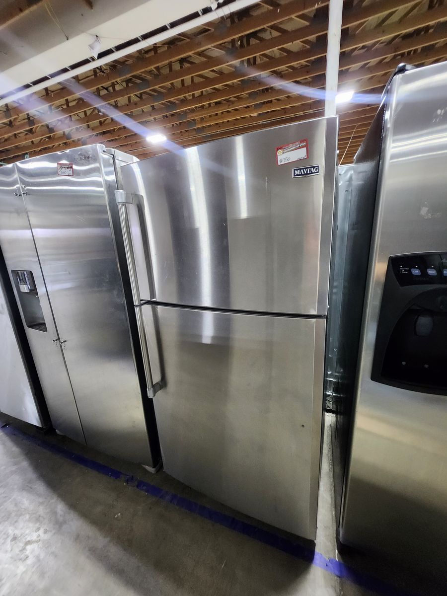 Maytag Top Freezer Refrigerator Stainless Steel
