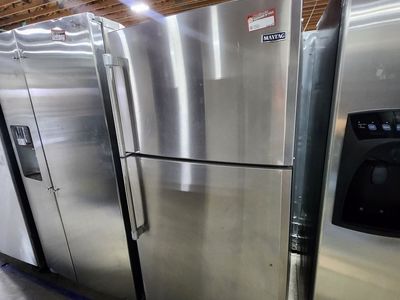 Maytag Top Freezer Refrigerator Stainless Steel
