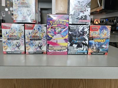Pokemon TCG Mixed Booster Bundles - Prismatic, White Flare, Black Bolt, Surging Sparks, Korean