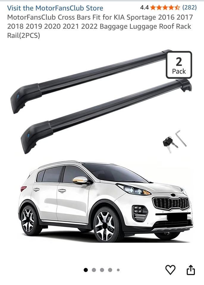 Kia Sportage Cross Bars / Roof Rack – Like New