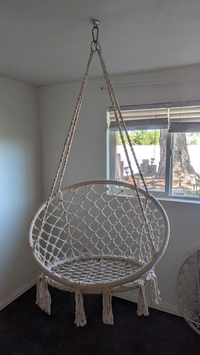 Woven hanging chairs
