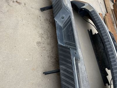Used Chrome Truck Rear Bumper Assembly with Top Step Pad