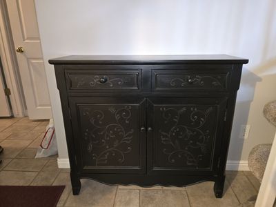 Black Decorative Accent Cabinet