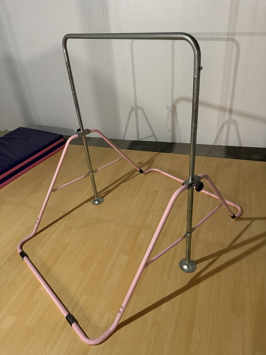 Kids fold up gymnastics bar