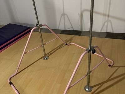 Kids fold up gymnastics bar