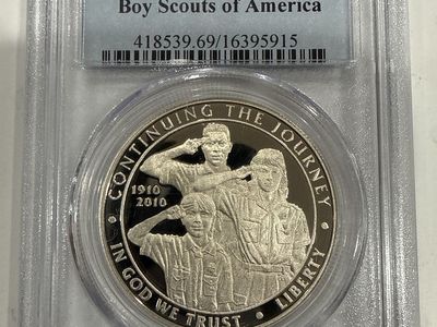 2010-P PCGS PR69DCAM Boy Scouts of America $1 Silver Commemorative Coin