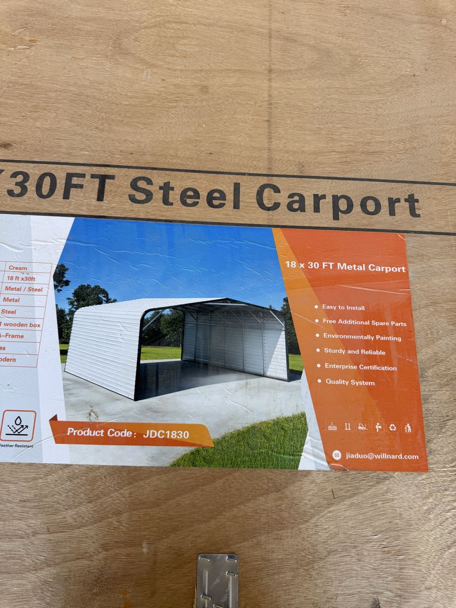 New 18x30  Carport