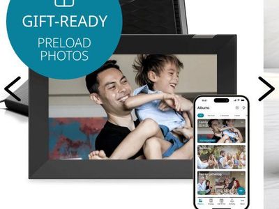 Smart Photo Frame, Nixplay 10.1 Inch HD Touch Screen Black Wi-Fi Digital Frame