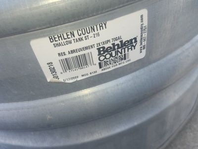 Behlen Country Galvanized Shallow Stock Tank ST-216 70 Gallon