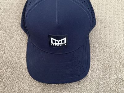 Melin Odyssey Hydro Floating Hat - Navy Blue Perforated Snapback, Excellent Condition