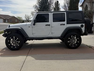 Jeep Wrangler unlimited sport 4-Door Hardtop 2013 - White, Lifted w/ Custom Wheels