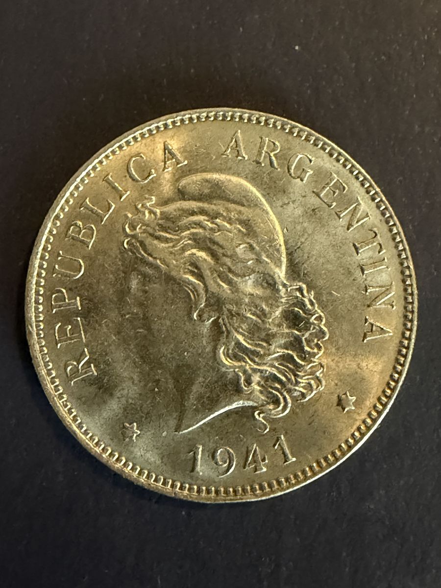 1941 Argentina 50 Centavos coin