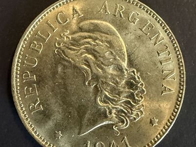 1941 Argentina 50 Centavos coin